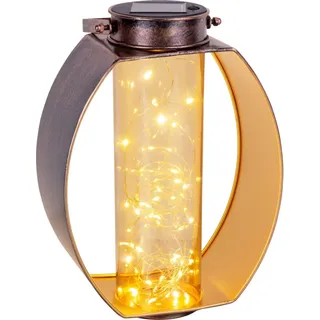 Solarleuchte Garten Laterne 26 cm Solarlampe Außen Außenleuchte Solar 5294101 - Gold