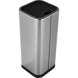 Innovra Plus - Universeller Messerblockhalter aus Edelstahl ohne Messer - Aufbewahrungsbox - Küchenorganizer - Platzsparend & Leicht zu Reinigen - Entwässerungslochdesign - Arbeitsplattenaufbewahrung