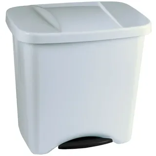 Denox 24160.050 Biomülleimer Mit Pedal 50l - White - One Size