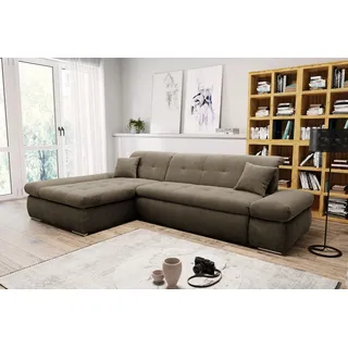 DOMO collection »Moric, L-Form, XXL-Sofa - Breite 300cm, viel Platz, auch in Cord« wahlweise mit Bettfunktion und Armteilverstellung, Cord,