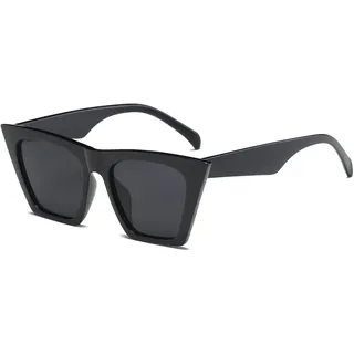 Long Keeper Cat Eye Sonnenbrillen - Sonnenbrille Katzenaugen Vintage Cateye Sonnenbrille Damen Eckig Aesthetic Retro Brille für Frauen