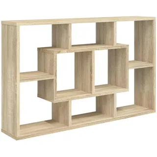vidaXL Wandregal Sonoma-Eiche 85/16/52,5 Cm Holzwerkstoff , Sonoma Eiche , Rechteckig , 85x52.5x16 cm , Wohnzimmer, Regale, Wandregale