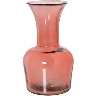 Alexandra House Living Vase aus recyceltem Glas, Rosa, 18 x 32 cm