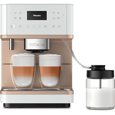 Miele CM 6360 Milkperfection Kaffeevollautomat (Lotosweiß, Kegelmahlwerk, 15 bar, Milchschlauch)