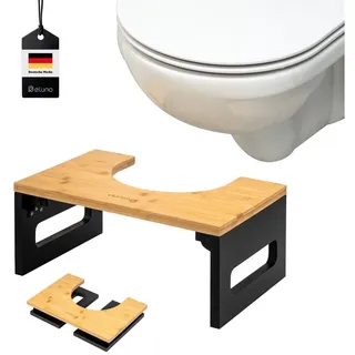 ELUNO Toilettenhocker aus Bambus klappbar 1 St.