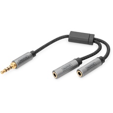 Bild Audio Headset Adapter, 3,5 mm Klinke auf 2x 3,5 mm Buchse