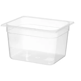 HENDI Gastronormbehälter, Temperaturbeständig von -40° bis 80°C, Skalierung, Geruchs- und geschmackneutral, 12,5L, Polypropylen, GN 1/2, 325x265x(H)200mm, Transparent