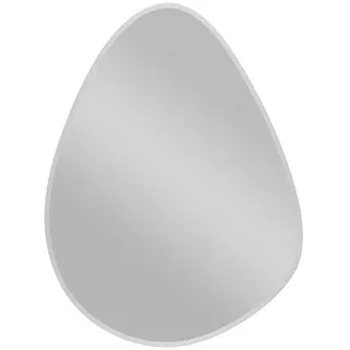 Boxxx Wandspiegel , Klar , Glas , organisch , 30x40x0.5 cm , Facettenschliff , Spiegel, Wandspiegel