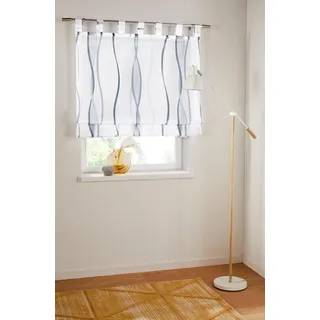 Raffrollo OTTO HOME "Dimona" Gr. 1, bunt (weiß, silberfarben, grau), B:45cm H:140cm, Voile, Obermaterial: 100% Polyester, Raffrollos, Raffrollo, Transparent, Voile, Polyester