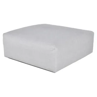 HOME DELUXE Outdoor Sofa ALAZIA – Hellgrau XXS, Aluminium 110 x 110 x 40 cm | Modulares Design mit Fast-Dry Komfort - Hellgrau