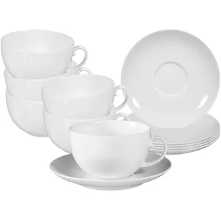 SELTMANN WEIDEN Rondo/Liane Milchkaffeetasse 0,35 l Weiß 6 St.