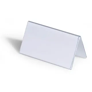 Durable Tischnamensschild 52/104 x 100 mm transparent 25 St.