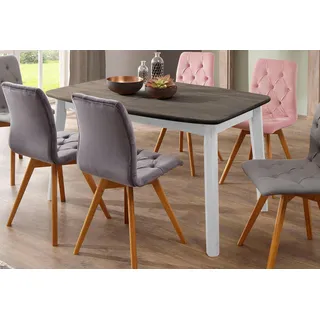 Home affaire Esstisch »Palermo« mit Auszugfunktion, aus Massivholz, FSC® zertifiziert, weiß