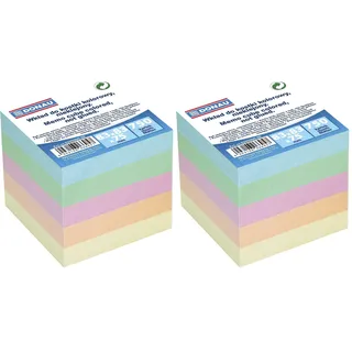 DONAU 8309000-99 Zettelklotz/Notizklotz für Zettelbox, 83 x 83 x 75 mm (Packung mit 2)