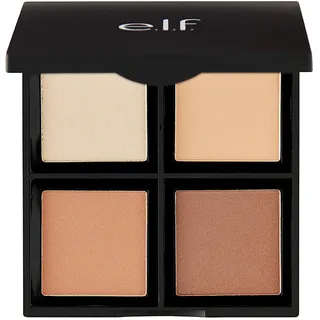 e.l.f. Contour Palette, Modellieren, Formen, Definieren & Beleuchten, Aufhellend mit einem Satin-Finish, Light/Medium