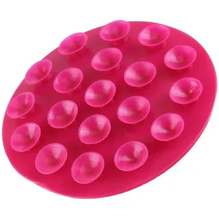 Zerodis Kindergeschirr Saugnäpfe Anti-Rutsch Doppelseitig Tragbar Tischset mit Teller Schüssel Besteck (Rosarot)