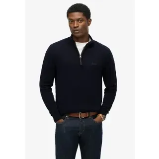 Superdry für Herren. M6110688A Marineblauer Wollpullover (M), Lässig, Wolle