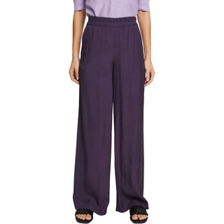 ESPRIT Collection Damen Hose 042eo1b309, Dark Purple, 36W / 30L