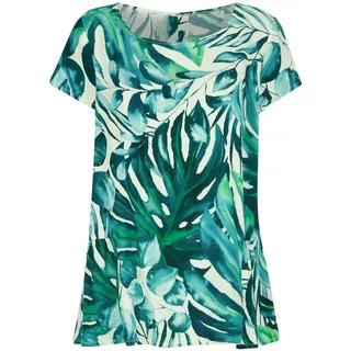 Schlupfbluse ALBA MODA "Bluse Bluse ohne Ärmel", Damen, Gr. 34, grün, Obermaterial: 100% Viskose CV., Modern, figurumspielend, Blusen Schlupfbluse