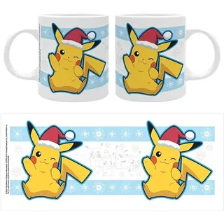 ABYstyle Tazza Pokemon Pikachu Santa Christmas 0,32 l Weiß