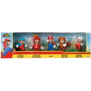 Nintendo Super Mario Nintendo Figuren 5er Set Only Mario, 6,5 cm