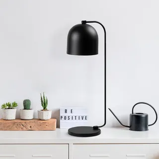 Opviq, Hochwertige Tischlampe, Schwarz, 17 x 22 x 60 cm | Metallkörper, E14 Fassung, max. 40 W, IP20 | Skandinavisches Design, ideal für moderne Wohnräume. - Schwarz