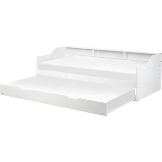 Beliani Tagesbett 90 x 200 cm Weiß