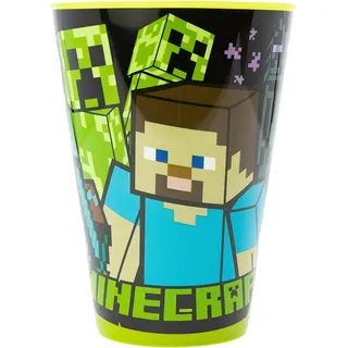 WIEDERVERWENDBARER KINDERBECHER AUS BPA-FREIEM KUNSTSTOFF 430 ML | MINECRAFT