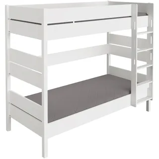 Paidi Etagenbett TIAGO 120 x 200 cm Buche massiv weiß kreideweiß