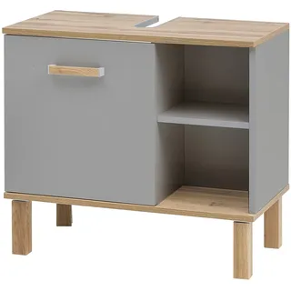 Schildmeyer Waschbeckenunterschrank Padua 60,1 x 65,2 x 35,0 cm Grau