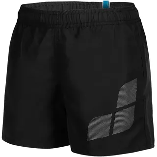Arena Jungen Boys' Beach Short Logo Swim Trunks, Black-White, 140 EU