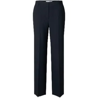 SELECTED FEMME Female Hose Viskosemix Nadelstreifen