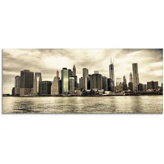 ARTland Glasbild »Lower Manhattan Skyline«, Amerika, (1 St.), in verschiedenen Größen, beige