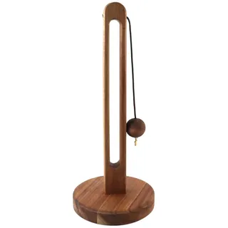 Gutol Küchenrollenhalter aus Holz, stehend, 31 x 13 cm, kein Bohren erforderlich, robuster Küchenpapierrollenhalter für den Esstisch