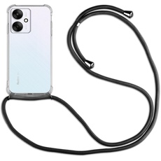 betterfon Handykette für Xiaomi Redmi 13C / Poco C65 Smartphone Halskette Hülle mit Band - Schnur mit Case zum umhängen Handyhülle mit Kordel zum Umhängen für Xiaomi Redmi 13C / Poco C65 in Schwarz