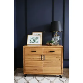 Sideboard Anrichte BERN 2-türig Wildeiche Massivholz geölt