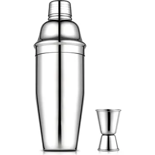 Vegena Cocktail-Shaker-Set, Profi-Bar-Shaker, Set aus Edelstahl, 750 ml, Shaker mit Filter