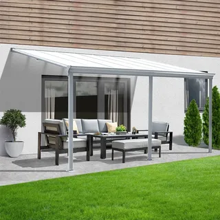 Home Deluxe Terrassenüberdachung Solis 434 x 278 cm weiß