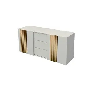 Kerkmann Sideboard Oxford, 13005036 weiß 160,0 x 50,0 x 74,0 cm, 1 St.