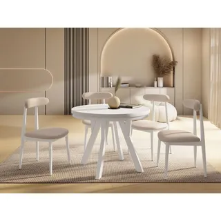 WFL GROUP Vero Neo Ø 130 cm weiß