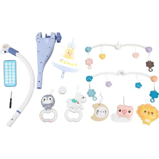 Baby Mobile Hanging rotierende Tiere Nachtlichter entspannter Musikplastik mit Projektor Typ 1