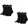 Short Sportsocken 6-Pack schwarz 2 0 43-46