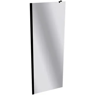 HÜPPE Xtensa pure Seitenwand, für L-Lösung/U-Kabine, B 800mm, H 2000mm, XT1807123380, Duschkabine: Profilfarbe Black Edition Glas ESG Spiegelglas