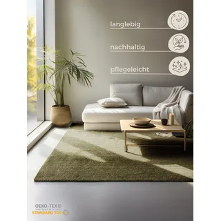 HANSE HOME "Jaipur Juteteppich, als Läufer und in Rund", grün, B:80cm H:10mm L:150cm, Jute, Teppiche, Teppich, 100% Naturfaser, Wohnzimmer, Esszimmer, Schlafzimmer, GRS