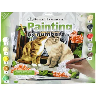 Pracht Creatives Hobby Royal & Langnickel - Malen nach Zahlen Kätzchen, enthält Farben und Pinsel, für Erwachsene und Kinder ab 8 Jahren