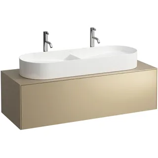 LAUFEN SONAR Schubladenelement, 1 Schublade, passend zu Waschtisch H812348, H812349, Ausschnitt mittig für den Waschtisch, H4054710340401, Farbe: Gold