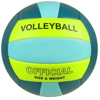 Pecogo Volleyball Größe 5 PU Leder Weich Indoor Outdoor Volleybälle Sport Training Spiel Spielball für Anfänger, Jugendliche, Erwachsene, 8.2