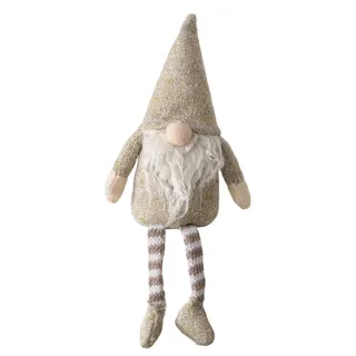 Boltze-Wichtel mit baumelnden Beinen - Beige
