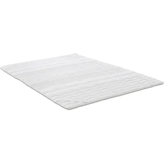 2,5 cm Komfortschaumtopper Sleezzz® Basic 100 x 200 cm mit 7-Zonen-Wellensteppung und Eckgummis