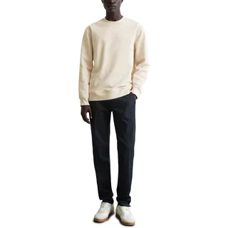 Marc O'Polo Herren Sweatshirt aus Bio-Baumwolle Regular Fit, Beige (Gray Silk), S